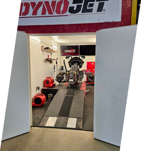 A garage with a lot of equipment in it