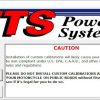 A picture of the front page of the cts power system.